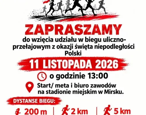 GO MIRSK – pierwszy bieg w Mirsku już 11 listopada
