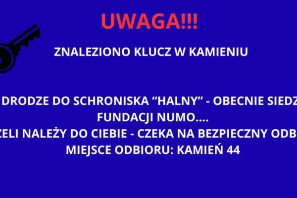Zgubiony klucz w Kamieniu – czeka na właściciela