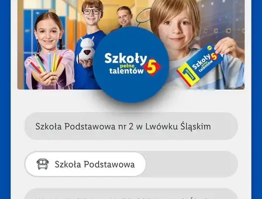 Szkoła Podstawowa nr 2 w Lwówku Śląskim walczy o nagrody w akcji Lidla