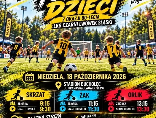 Lwówek Śląski: turnieje dziecięce z okazji 80-lecia Czarnych