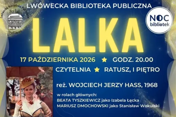 Noc Bibliotek w Lwówku Śląskim: projekcja „Lalki” Hassa i spotkanie z Markiem Gaworskim