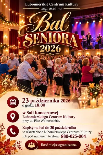 Bal Seniora 2026 w Lubomierzu – zapisy trwają