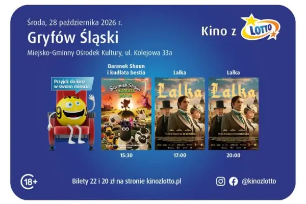 Kino objazdowe zawita do Gryfowa Śląskiego – znamy repertuar