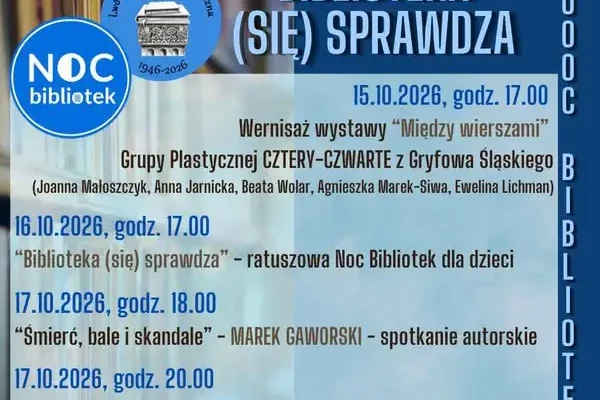 Noc Bibliotek 2026 we Lwówku Śląskim – trzy dni pełne atrakcji