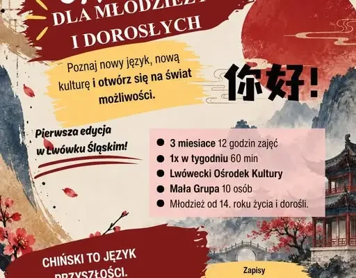 Kurs języka chińskiego dla młodzieży i dorosłych we Lwówku Śląskim