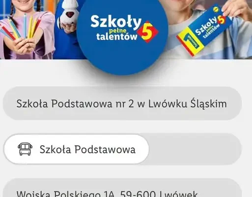Szkoła Podstawowa nr 2 w Lwówku Śląskim zbiera talenciaki Lidla